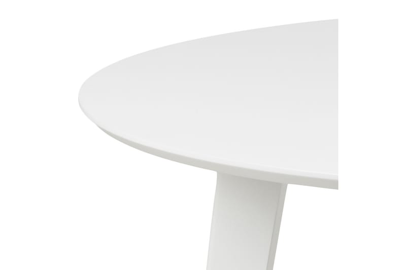 Matbord Hallaci 105 cm Rund - Vit - Möbler - Bord & matgrupp - Matbord & köksbord