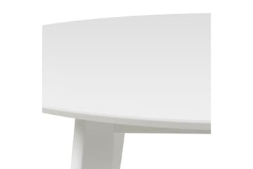 Matbord Hallaci 105 cm Rund - Vit - Möbler - Bord & matgrupp - Matbord & köksbord