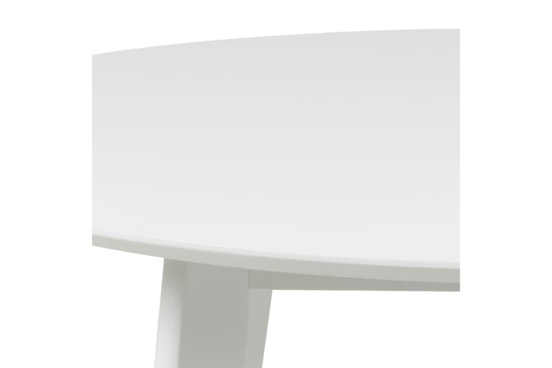 Matbord Hallaci 105 cm Rund - Vit - Möbler - Bord & matgrupp - Matbord & köksbord