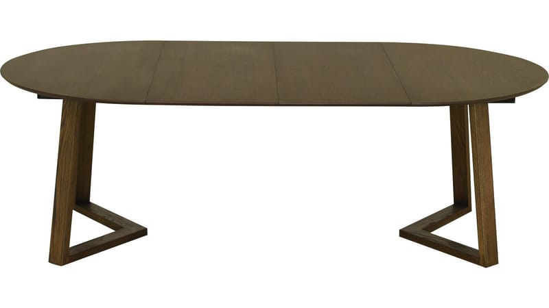 Matbord Jämtorrås ø130/230 cm - Brunlackad och vitpigmenterad ek - Möbler - Bord & matgrupp - Matbord & köksbord