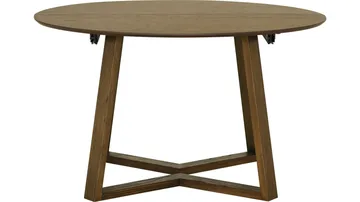 Matbord Jämtorrås ø130/230 cm - Brunlackad och vitpigmenterad ek - Möbler - Bord & matgrupp - Matbord & köksbord