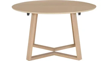 Matbord Jämtorrås ø130/230 cm - Vitpigmenterad ek - Möbler - Bord & matgrupp - Matbord & köksbord