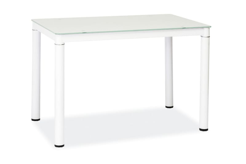 Matbord Jelka 100 cm - Glas/Vit - Matbord & köksbord
