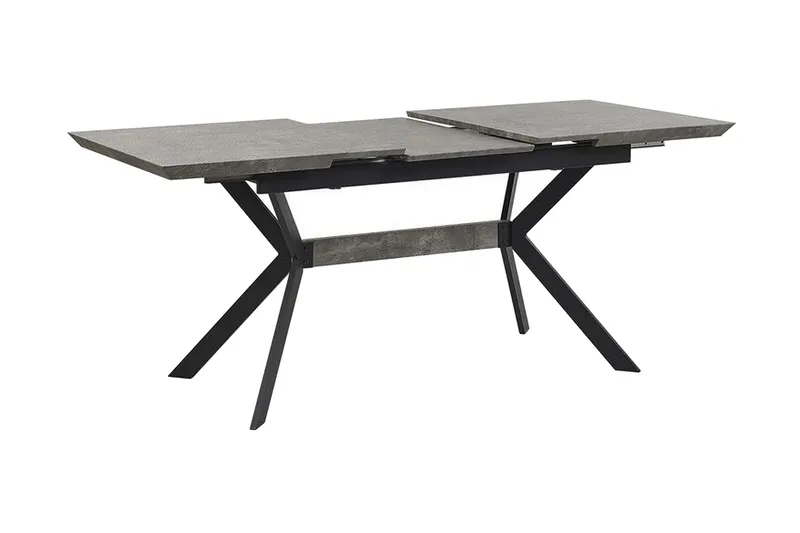 Abenson Matbord 180 cm Förlängningsbart - Grå/Svart - Möbler - Bord & matgrupp - Matbord & köksbord