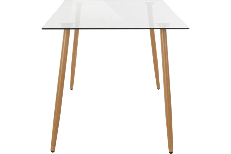 Abia Matbord 140 cm Glas - Brun - Möbler - Bord & matgrupp - Matbord & köksbord