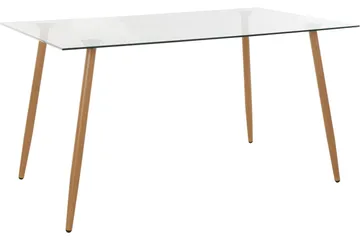 Abia Matbord 140 cm Glas - Brun - Möbler - Bord & matgrupp - Matbord & köksbord