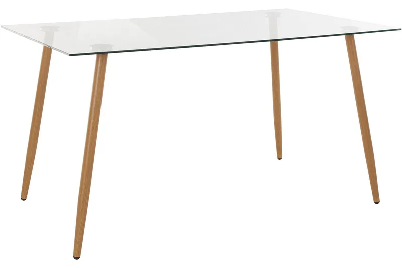 Abia Matbord 140 cm Glas - Brun - Möbler - Bord & matgrupp - Matbord & köksbord