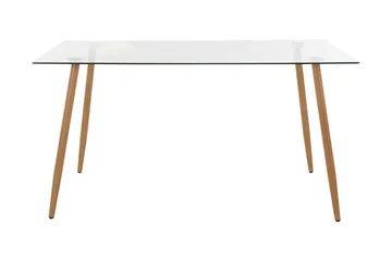 Abia Matbord 140 cm Glas - Brun - Möbler - Bord & matgrupp - Matbord & köksbord