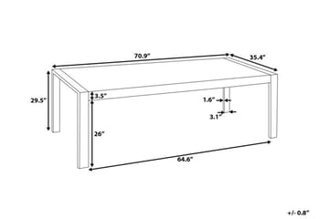 Arctic I Matbord 180 cm - Vit - Möbler - Bord & matgrupp - Matbord & köksbord