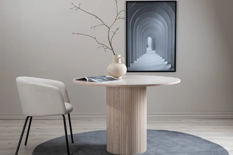 Bianca Matbord 110 cm Runt - Beige - Möbler - Bord & matgrupp - Matbord & köksbord