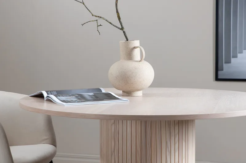 Bianca Matbord 110 cm Runt - Beige - Möbler - Bord & matgrupp - Matbord & köksbord