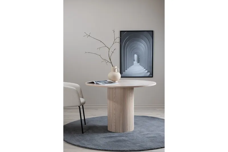 Bianca Matbord 110 cm Runt - Beige - Möbler - Bord & matgrupp - Matbord & köksbord