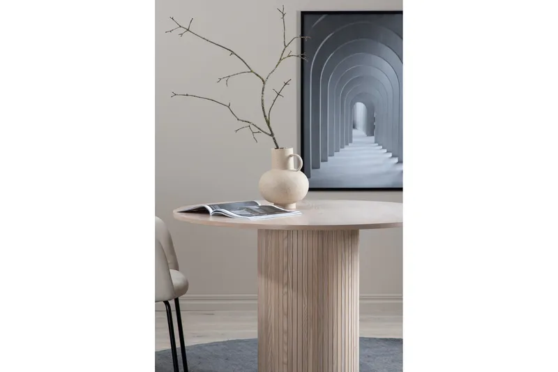 Bianca Matbord 110 cm Runt - Beige - Möbler - Bord & matgrupp - Matbord & köksbord