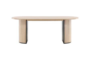 Bianca Matbord 200 cm Ovalt - Beige - Möbler - Bord & matgrupp - Matbord & köksbord