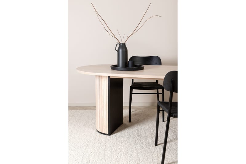 Bianca Matbord 200 cm Ovalt - Beige - Möbler - Bord & matgrupp - Matbord & köksbord