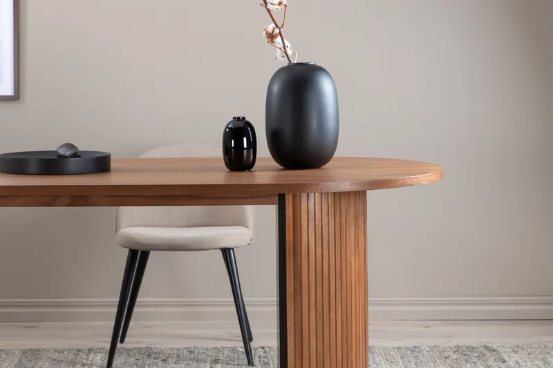 Bianca Matbord 200 cm Ovalt - Valnötsbrun - Möbler - Bord & matgrupp - Matbord & köksbord