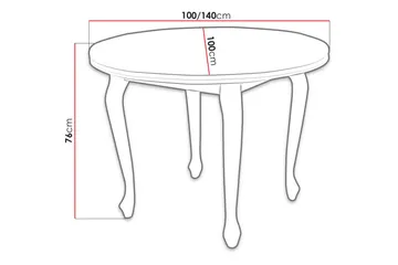 Boletus Matbord 100x100x78 cm - Ek - Möbler - Bord & matgrupp - Matbord & köksbord