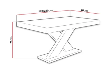 Bombax Matbord 160x90x78 cm - Ek - Möbler - Bord & matgrupp - Matbord & köksbord