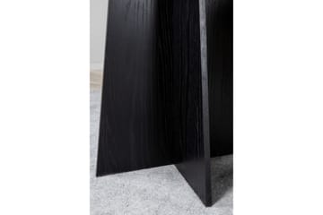 Bootcut Runt Matbord 110 cm med Trä- och Valnötsutseende - Svart - Möbler - Bord & matgrupp - Matbord & köksbord