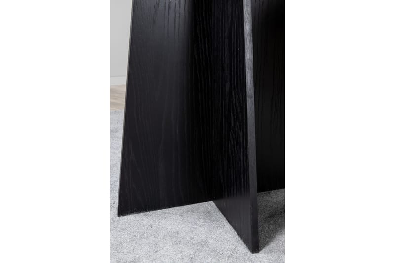 Bootcut Runt Matbord 110 cm med Trä- och Valnötsutseende - Svart - Möbler - Bord & matgrupp - Matbord & köksbord