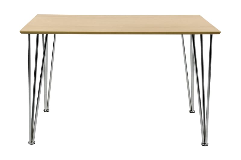 Bord Elisha 120 cm - Trä|Krom - Möbler - Bord & matgrupp - Matbord & köksbord
