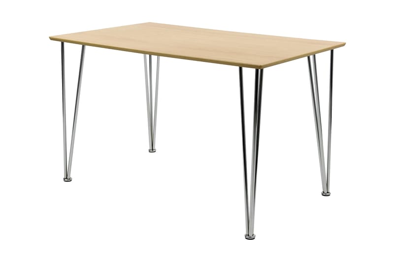 Bord Elisha 120 cm - Trä|Krom - Möbler - Bord & matgrupp - Matbord & köksbord