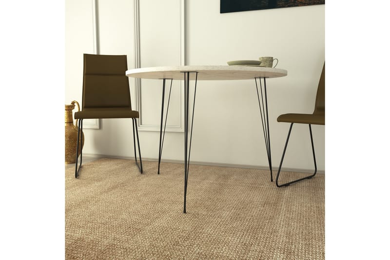 Bord Odet 90 cm - Svart|Vit - Möbler - Bord & matgrupp - Matbord & köksbord