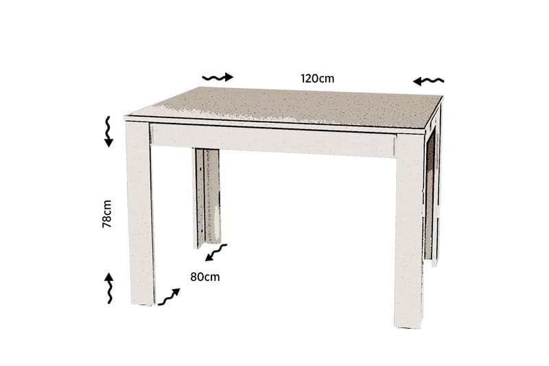 Bord Skoglund - Vit - Matbord & köksbord