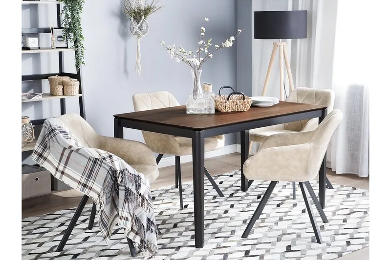 Cedar Matbord 135 cm - Svart - Möbler - Bord & matgrupp - Matbord & köksbord