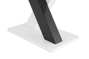 Cesi Rektangulärt Matbord 140 cm i Målat Trä - Vit / Svart - Möbler - Bord & matgrupp - Matbord & köksbord