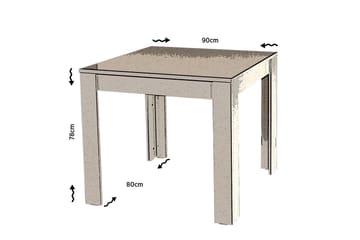 Comfortale Bord - Vit/Beige - Möbler - Bord & matgrupp - Matbord & köksbord