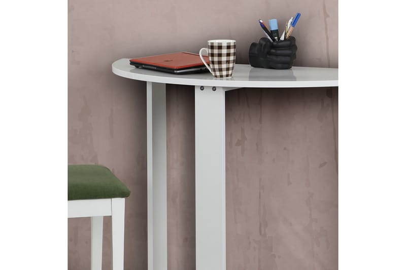 Comfortale Halvrunt Matbord 106 cm i Trä - Vit - Möbler - Bord & matgrupp - Matbord & köksbord