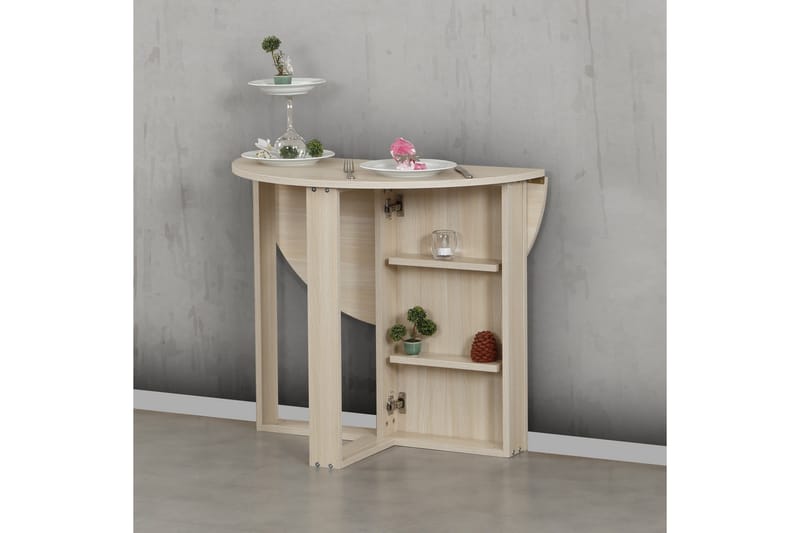 Comfortale Matbord Runt Hopfällbart - Ek - Möbler - Bord & matgrupp - Matbord & köksbord