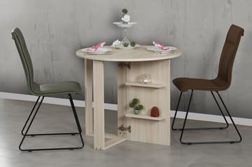 Comfortale Matbord Runt Hopfällbart - Ek - Möbler - Bord & matgrupp - Matbord & köksbord
