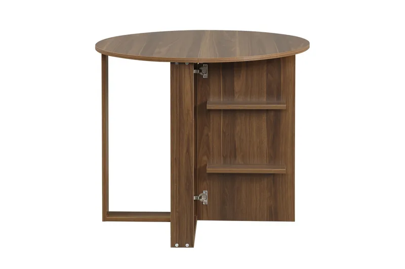 Comfortale Matbord Runt Hopfällbart - Valnöt - Möbler - Bord & matgrupp - Matbord & köksbord