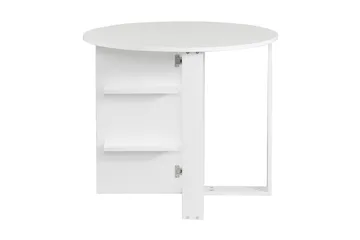 Comfortale Matbord Runt Hopfällbart - Vit - Möbler - Bord & matgrupp - Matbord & köksbord