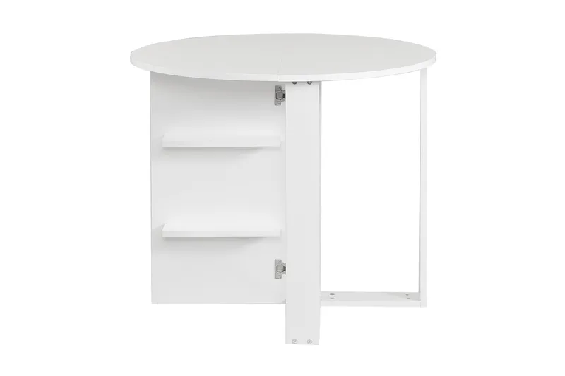 Comfortale Matbord Runt Hopfällbart - Vit - Möbler - Bord & matgrupp - Matbord & köksbord