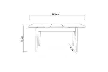 Corralez Bord 75 cm - Trä/natur/Grön - Möbler - Bord & matgrupp - Matbord & köksbord