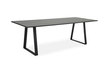 Delera Rektangulärt Matbord 190 cm i Trä med Ask- och Metallutseende - Svart - Möbler - Bord & matgrupp - Matbord & köksbord