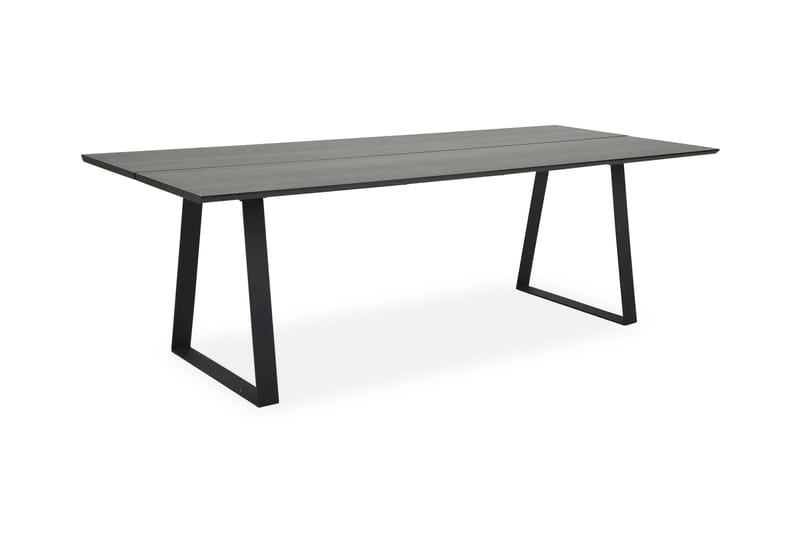 Delera Rektangulärt Matbord 190 cm i Trä med Ask- och Metallutseende - Svart - Möbler - Bord & matgrupp - Matbord & köksbord