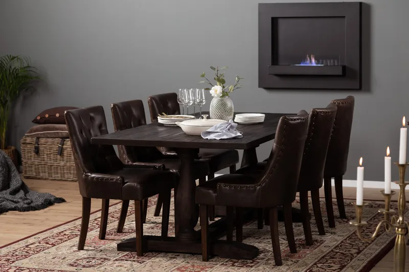 Dijon Matbord 200 cm - Vintage Alm - Möbler - Bord & matgrupp - Matbord & köksbord