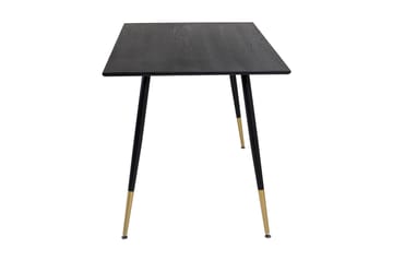 Dipp Rektangulärt Matbord 120 cm med Valnöts- och Metallutseende - Svart - Möbler - Bord & matgrupp - Matbord & köksbord