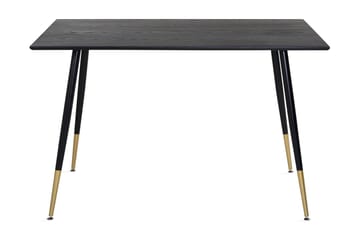 Dipp Rektangulärt Matbord 120 cm med Valnöts- och Metallutseende - Svart - Möbler - Bord & matgrupp - Matbord & köksbord