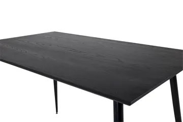 Dipp Rektangulärt Matbord 180 cm med Valnöts- och Metallutseende - Svart - Möbler - Bord & matgrupp - Matbord & köksbord