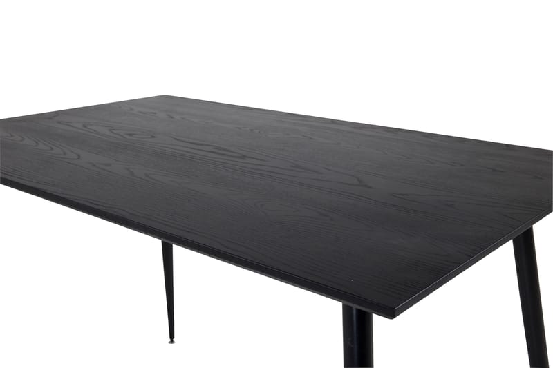 Dipp Rektangulärt Matbord 180 cm med Valnöts- och Metallutseende - Svart - Möbler - Bord & matgrupp - Matbord & köksbord