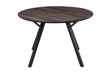 Eirys Runt Matbord 120 cm - Brun / Svart - Möbler - Bord & matgrupp - Matbord & köksbord