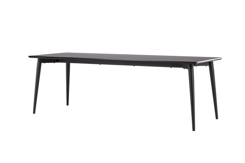 Ellis Stort Rektangulärt Matbord 230 cm med Metallutseende - Svart - Möbler - Bord & matgrupp - Matbord & köksbord