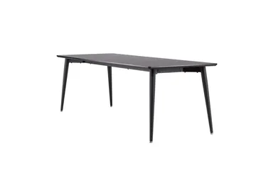 Ellis Stort Rektangulärt Matbord 230 cm med Metallutseende - Svart - Möbler - Bord & matgrupp - Matbord & köksbord