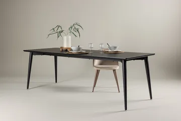 Ellis Stort Rektangulärt Matbord 230 cm med Metallutseende - Svart - Möbler - Bord & matgrupp - Matbord & köksbord