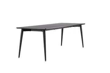 Ellis Stort Rektangulärt Matbord 230 cm med Metallutseende - Svart - Möbler - Bord & matgrupp - Matbord & köksbord